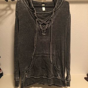 Grey Pull Over Jacket
